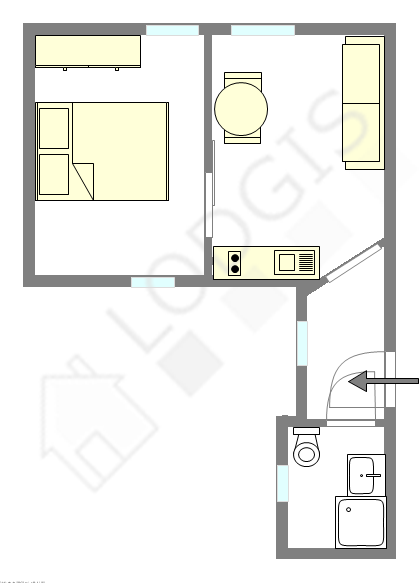 Appartamento Parigi 17° - Piantina interattiva