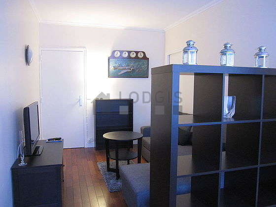 Quiet living room furnished with 1 sofabed(s) of 140cm, tv, dvd player, storage space