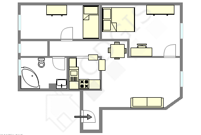Appartement Levallois-Perret - Plan interactif