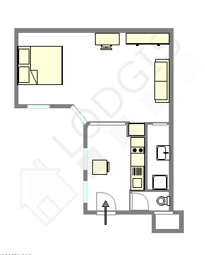 Квартира Париж 8° - Интерактивный план