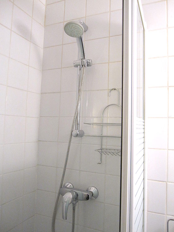 Bathroom with tile floor