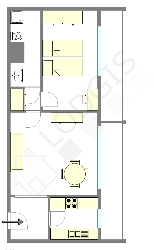 Apartamento París 11° - Plano interactivo