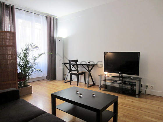 Living room with wooden floor