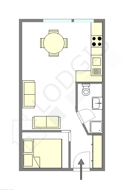 Appartement Paris 15° - Plan interactif