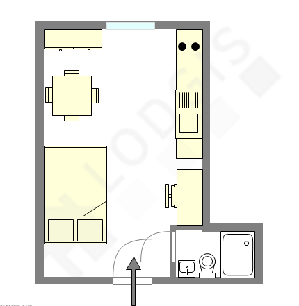 Apartment Paris 17° - Interactive plan