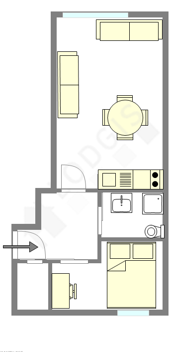 Apartamento Paris 5° - Plano interativo