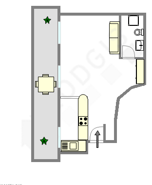 Wohnung Paris 15° - Interaktiven Plan