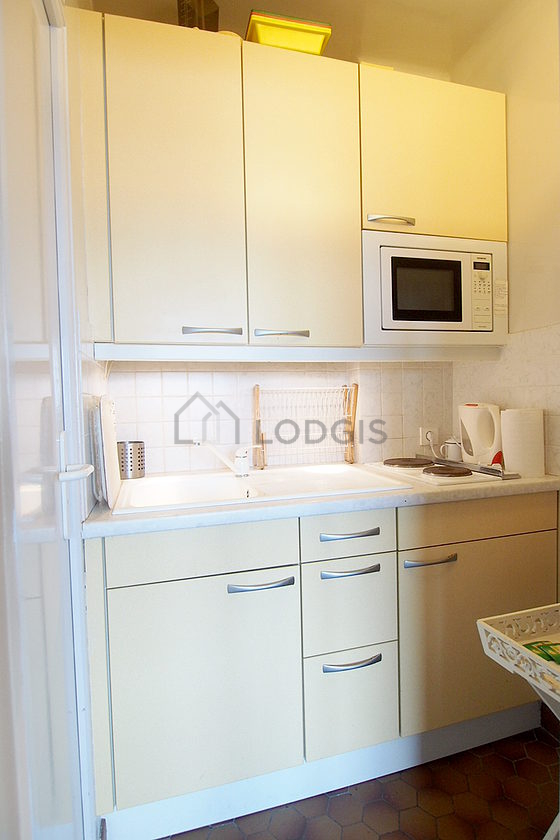 Beautiful kitchen with tile floor