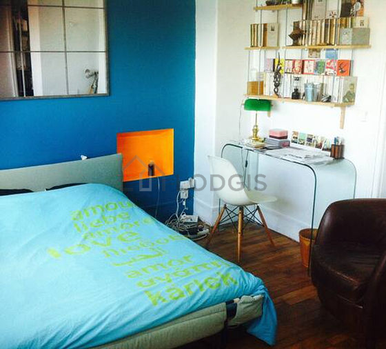 Living room with wooden floor