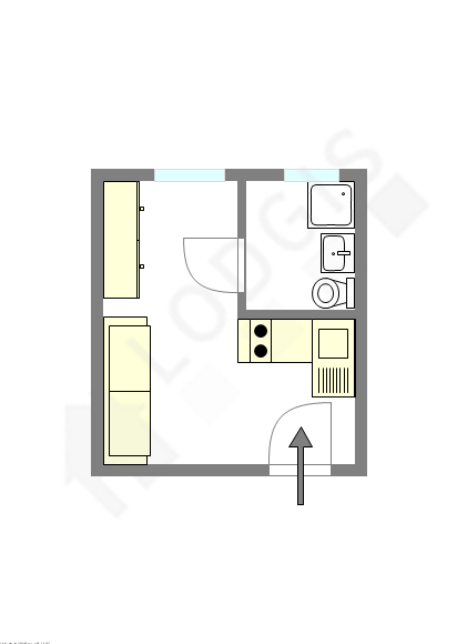 Квартира Париж 15° - Интерактивный план