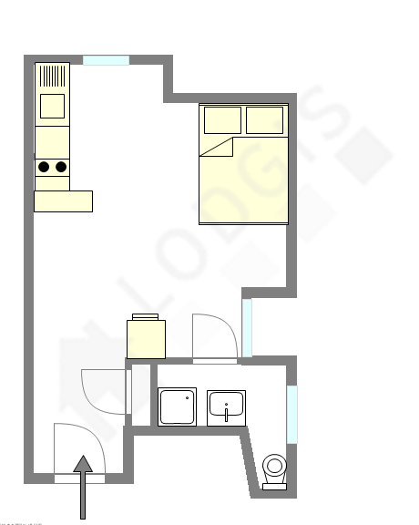 Appartement Paris 10° - Plan interactif