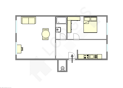 Appartamento Parigi 17° - Piantina interattiva