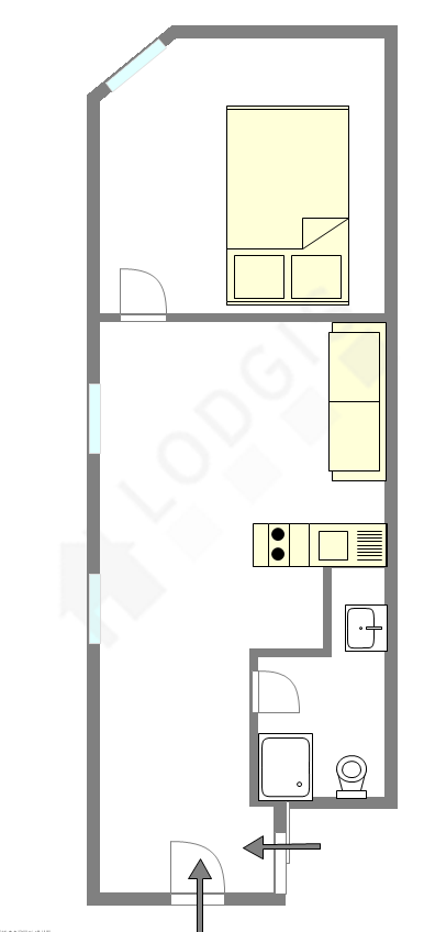 Apartamento Paris 8° - Plano interativo