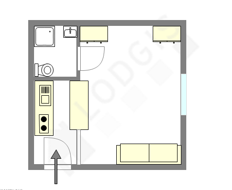 Apartment Paris 11° - Interactive plan