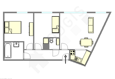 Apartment Hauts de seine Sud - Interactive plan