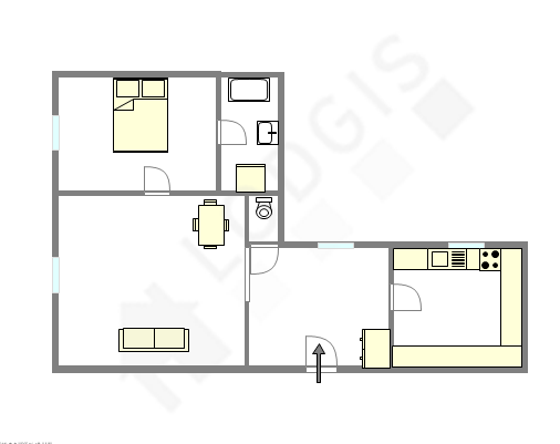 Appartamento Parigi 8° - Piantina interattiva