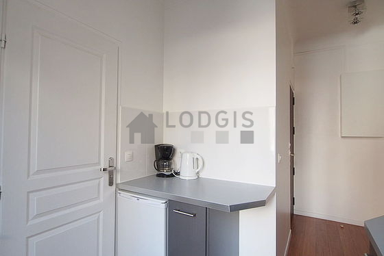 Kitchen equipped with crockery