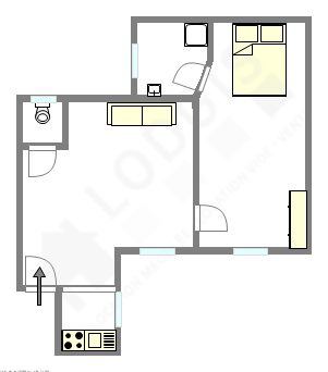 Apartment Paris 10° - Interactive plan