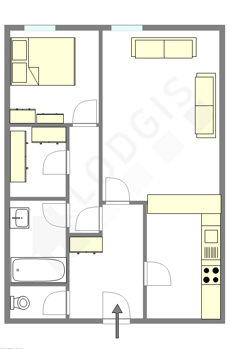 アパルトマン Courbevoie - レイアウト