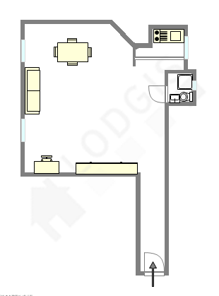Квартира Париж 18° - Интерактивный план