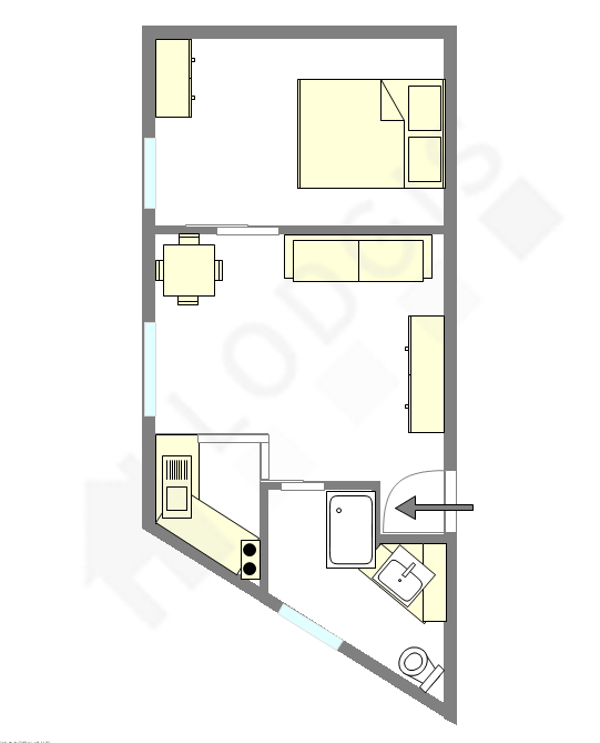 Apartment Ivry-Sur-Seine - Interactive plan
