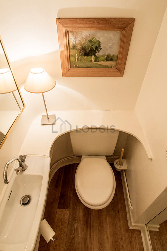 Toilets separated from the bathroom
