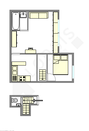 アパルトマン パリ 1区 - レイアウト