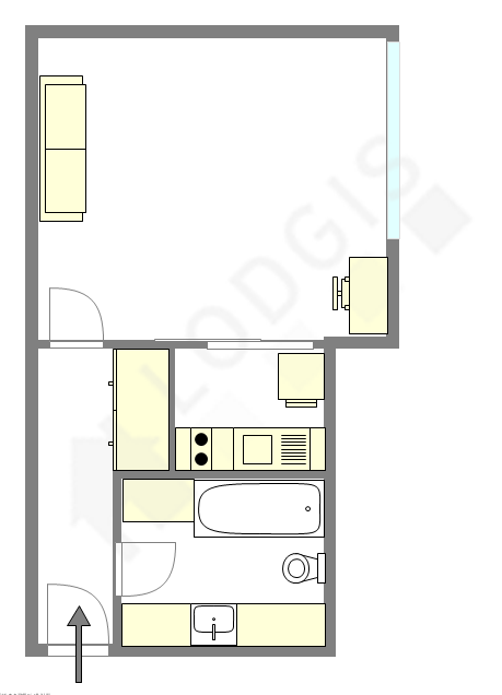 Appartamento Parigi 20° - Piantina interattiva
