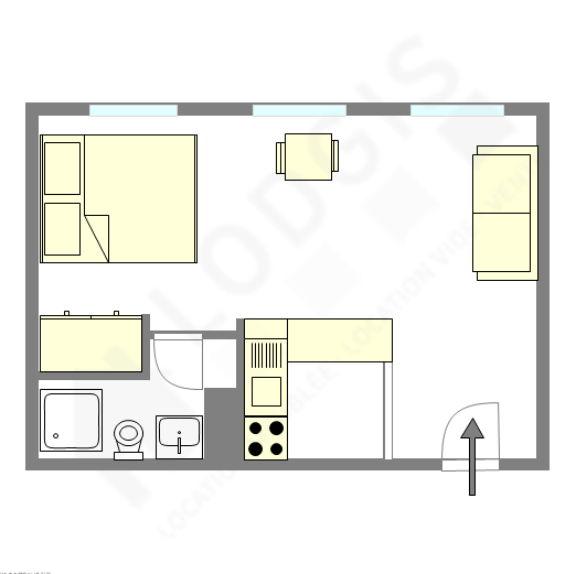 Apartamento París 4° - Plano interactivo