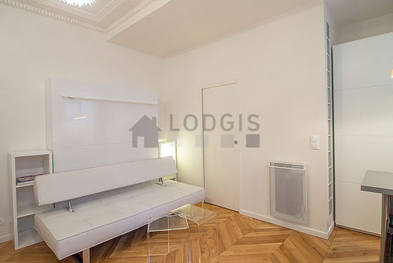 Living room with wooden floor