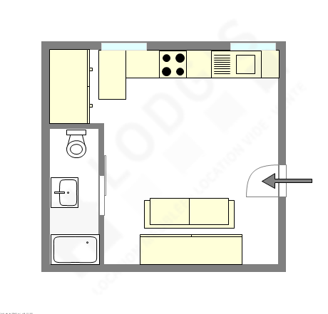 Квартира Париж 7° - Интерактивный план