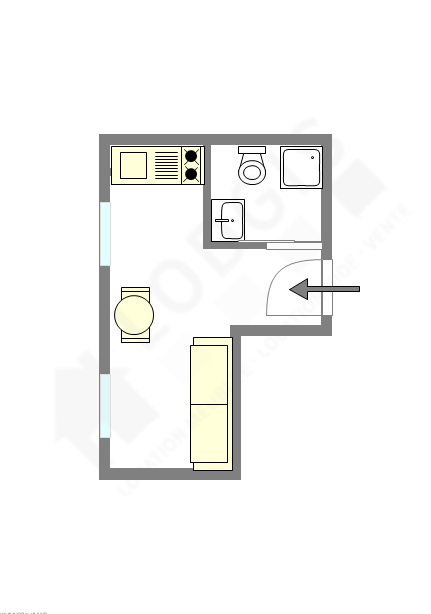 Квартира Париж 16° - Интерактивный план