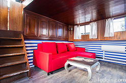 Barge Paris 13° - Living room