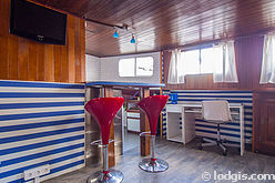 Barge Paris 13° - Living room