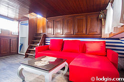 Barge Paris 13° - Living room