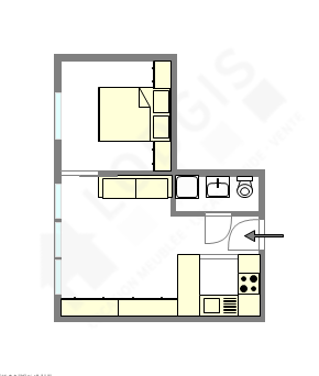 Apartamento Paris 11° - Plano interativo