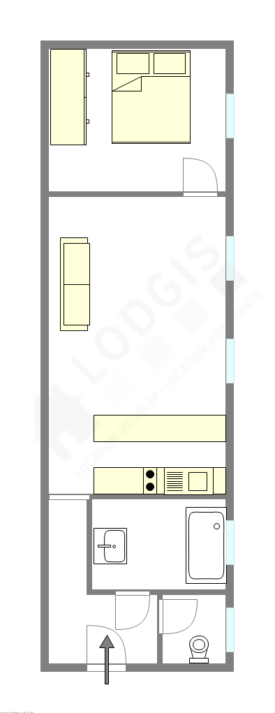 Appartamento Parigi 16° - Piantina interattiva