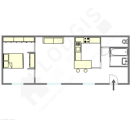 Apartment Paris 3° - Interactive plan