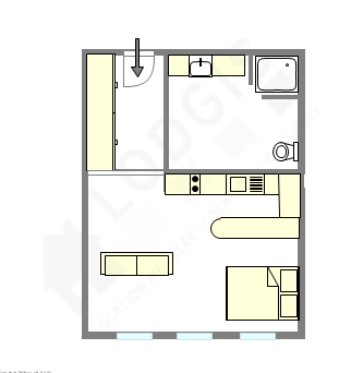 Квартира Париж 16° - Интерактивный план