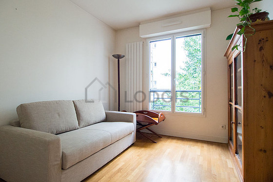 Bedroom with wooden floor