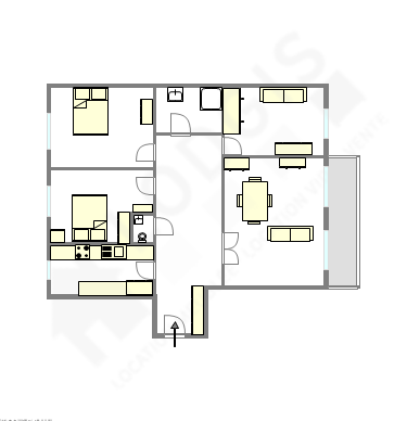 Apartamento Paris 11° - Plano interativo