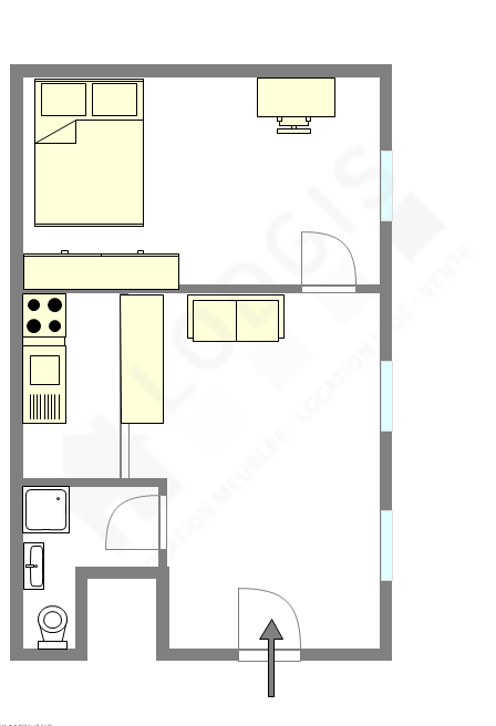 Apartment Paris 10° - Interactive plan