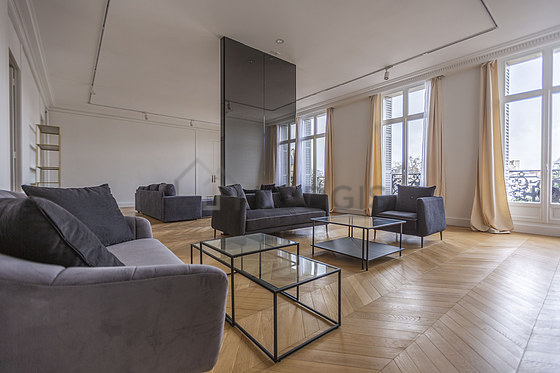 Living room furnished with sofa, 1 armchair(s)