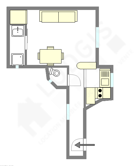 Appartamento Parigi 14° - Piantina interattiva