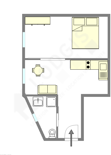 Wohnung Paris 5° - Interaktiven Plan