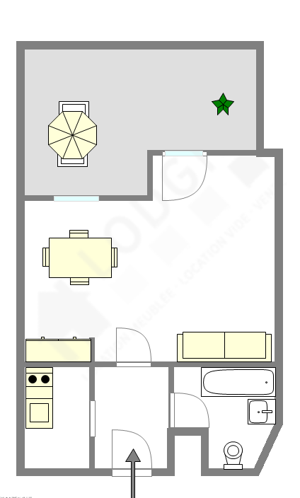Apartamento Montrouge - Plano interativo