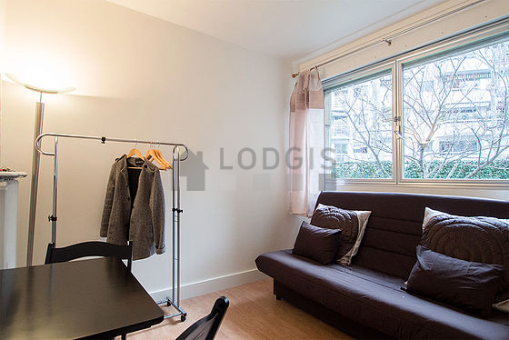 Living room with wooden floor