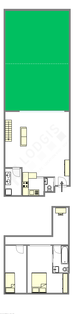 Дуплекс Bagnolet - Интерактивный план