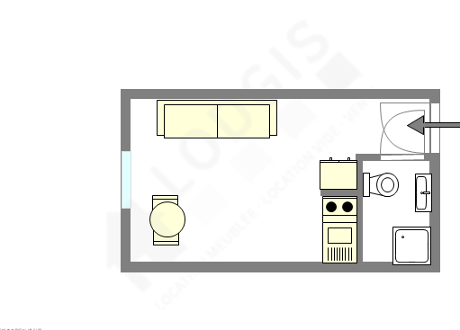 Квартира Париж 3° - Интерактивный план