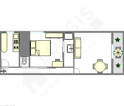 Appartamento Courbevoie - Piantina interattiva